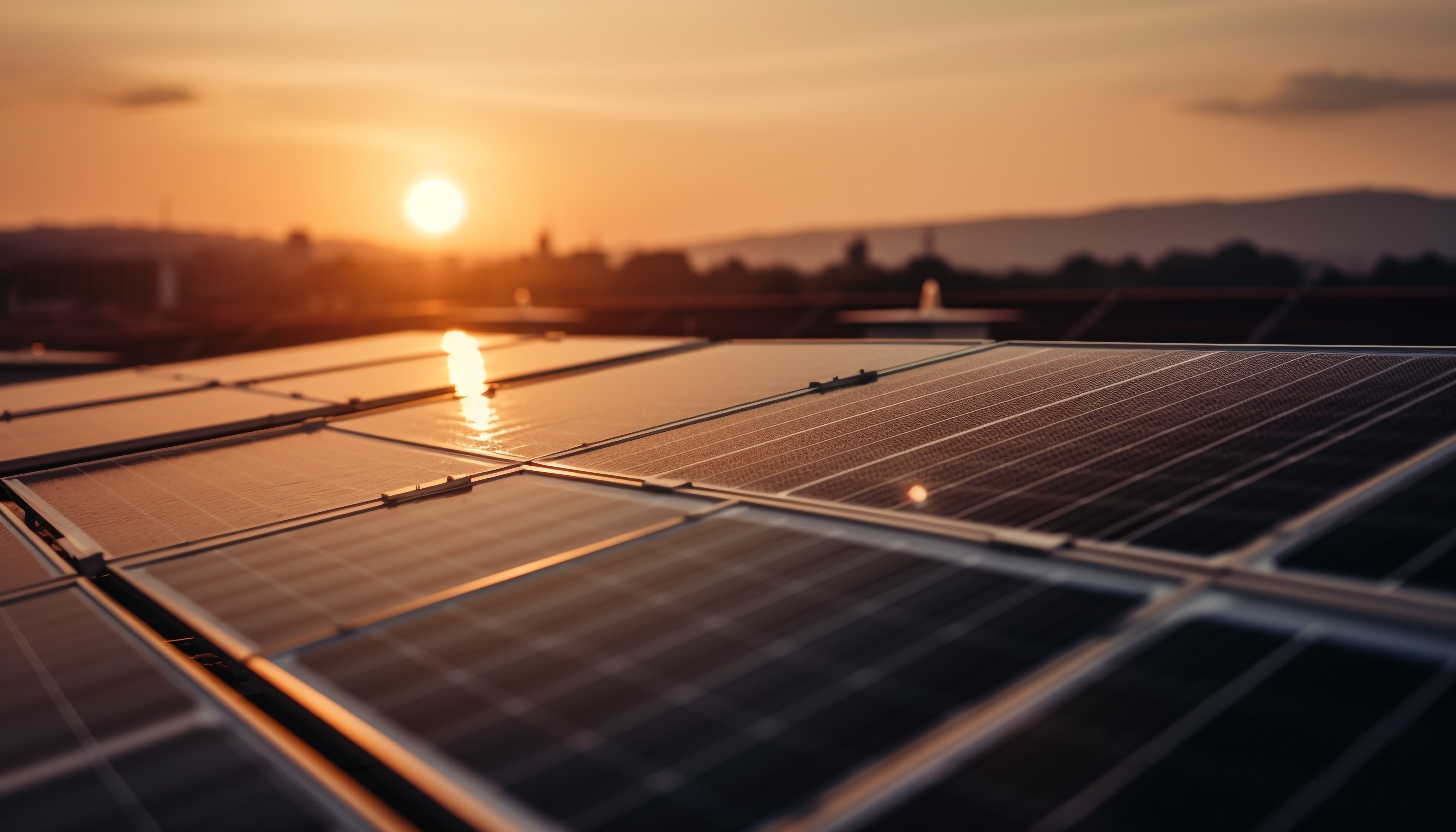Pequeña instalación de placas fotovoltaicas