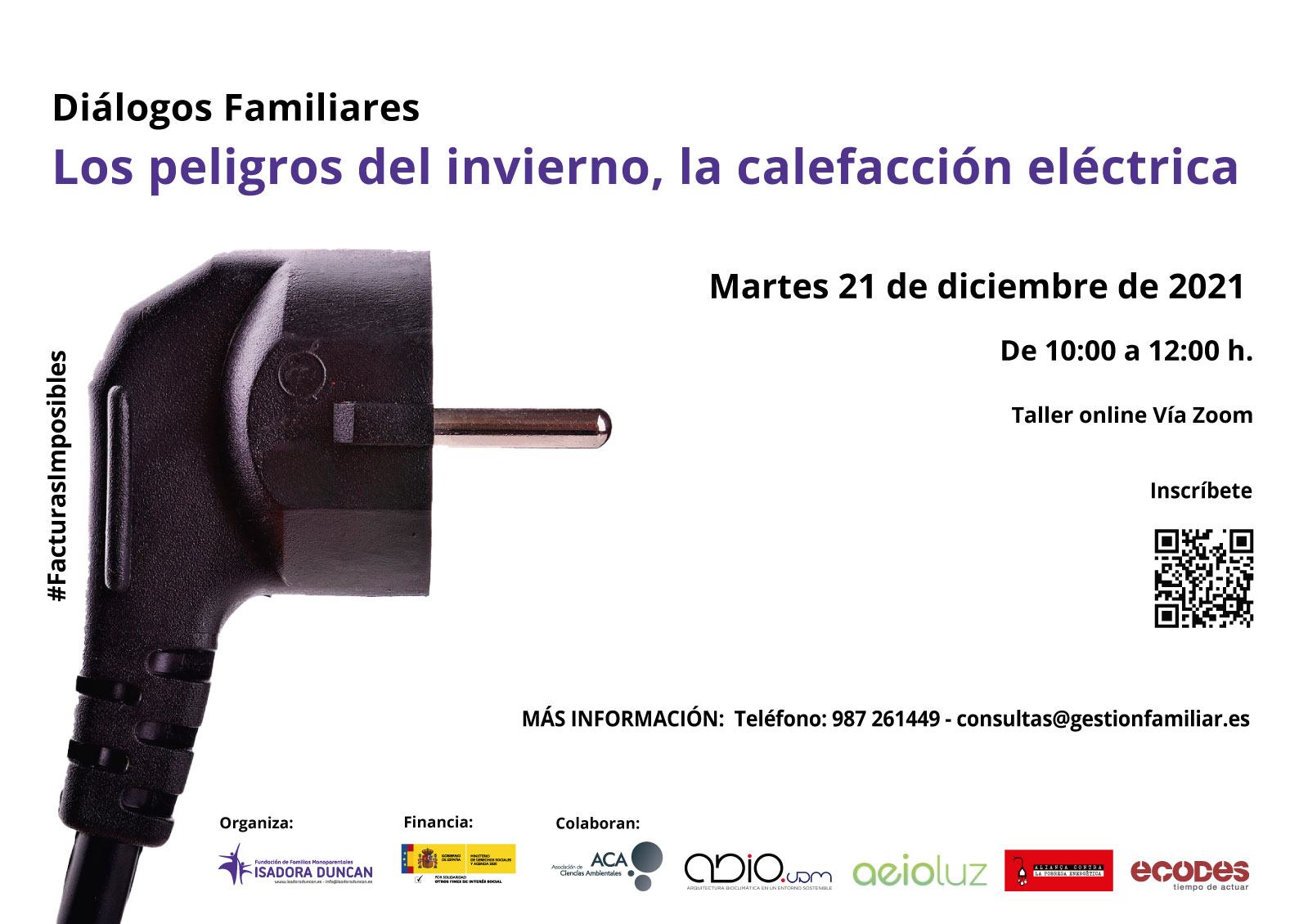 Cartel de las Jornadas sobre la Calefacción Eléctrica
